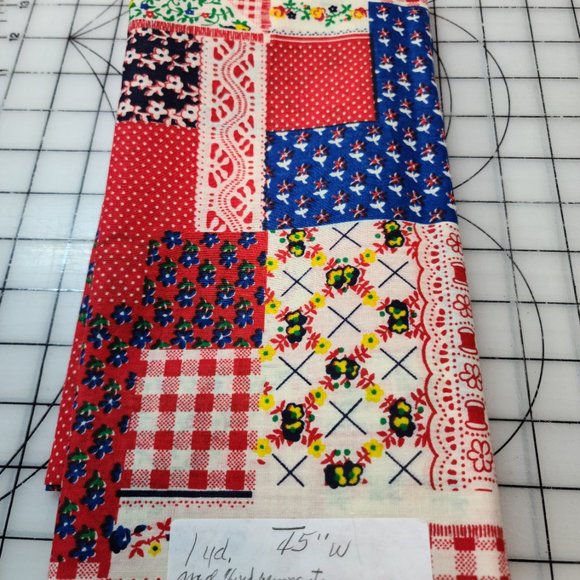 Bandana Fabric "2 pieces"of Fabric + 1 Remnant" SEE INFORMATION - Picture 8 of 14